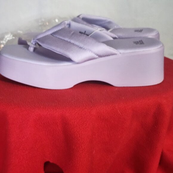 Wild Fable Lavender Fabric Upper Memory Foam Platform Angela Dress Sandal Size 9 - Picture 9 of 16
